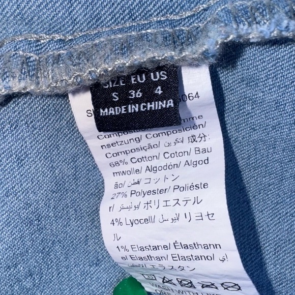 Zara Blue High Rise Skinny Jeans Women’s Size US 2 - Picture 4 of 5